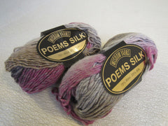 Wisdom Yarns Poems Silk Yarn Multicolored 2 Skeins 109 Yards Each -- New