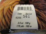Berroco Quasar Yarn 1 Skein 175 Yards Multicolored Browns/Rust -- New