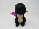 Ty Beanie Boos Anora Black/Rainbow 06T-01597714 Polyester Fiber Plastic Pellets -- Used