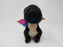 Ty Beanie Boos Anora Black/Rainbow 06T-01597714 Polyester Fiber Plastic Pellets -- Used