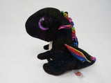 Ty Beanie Boos Anora Black/Rainbow 06T-01597714 Polyester Fiber Plastic Pellets -- Used