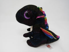 Ty Beanie Boos Anora Black/Rainbow 06T-01597714 Polyester Fiber Plastic Pellets -- Used