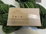 Madelinetosh Super Bulky Hand Dyed Yarn Jade 2 Skeins 90 Yards Each -- New