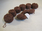 Nasha Handknits Isabella Yarn Andalusite 6 Balls 1 Skein 109 Yards Each Brown -- New