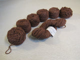 Nasha Handknits Isabella Yarn Andalusite 6 Balls 1 Skein 109 Yards Each Brown -- New