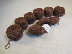 Nasha Handknits Isabella Yarn Andalusite 6 Balls 1 Skein 109 Yards Each Brown -- New