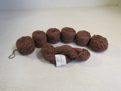 Nasha Handknits Isabella Yarn Andalusite 6 Balls 1 Skein 109 Yards Each Brown -- New