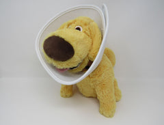 Disney Pixar Up Dug With Cone Plush Toy Tan/White Polyester Fiber -- Used