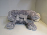 KellyToy Pillow Chums Dog Gray/White Ages 3 & Up Q017 Polyester Fiber -- Used