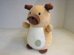 KellyToy Hug Mees Squishmallows Tan/Brown N007 Polyester Fiber -- Used
