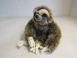 FAO Schwarz Plush Sloth Brown/Cream Very Furry 35267A9200 Polyester Fiber -- Used
