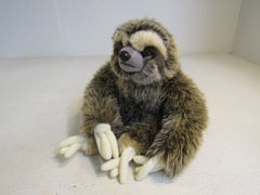 FAO Schwarz Plush Sloth Brown/Cream Very Furry 35267A9200 Polyester Fiber -- Used