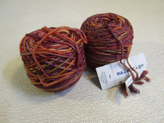Malabrigo Rios Yarn Archangel 2 Balls 210 Yards Each Orange/Brown/Gold -- New