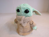 Mattel Baby Yoda Plush Mint/Beige Star Wars Polyester Fiber Plastic Pellets -- Used