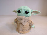 Mattel Baby Yoda Plush Mint/Beige Star Wars Polyester Fiber Plastic Pellets -- Used
