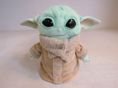 Mattel Baby Yoda Plush Mint/Beige Star Wars Polyester Fiber Plastic Pellets -- Used