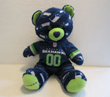 BABW Seattle Seahawks Plush Bear Build-A-Bear Blue/Green Polyester Fiber -- Used