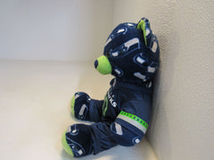 BABW Seattle Seahawks Plush Bear Build-A-Bear Blue/Green Polyester Fiber -- Used