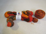 Lisa Souza BFL Sock Yarn Aww-tum 2 Skeins 1 Ball 465 Yards Each 100% Wool -- New