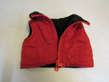 BABW Build A Bear Clothing Zip Vest Red/Black -- Used