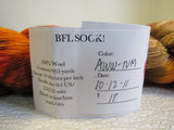 Lisa Souza BFL Sock Yarn Aww-tum 2 Skeins 1 Ball 465 Yards Each 100% Wool -- New