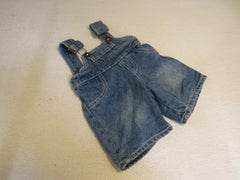 BABW Build A Bear Clothing Jean Overalls Blue Denim -- Used