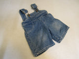 BABW Build A Bear Clothing Jean Overalls Blue Denim -- Used