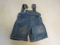 BABW Build A Bear Clothing Jean Overalls Blue Denim -- Used