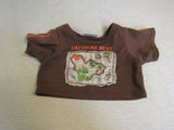 BABW Build A Bear Clothing T Shirt Brown Ages 3 & Up Treasure Hunt -- Used