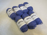Elann Bamboo Fushion Yarn Periwinkle/Gray 7 Skeins 96 Yards Each -- New