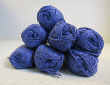 Elann Bamboo Fushion Yarn Periwinkle/Gray 7 Skeins 96 Yards Each -- New