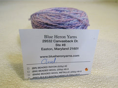 Blue Heron Yarns Soft Twist Wool Yarn 1 Ball 400 Yards Lavender/Blue/Pink Wool -- New