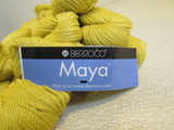 Berroco Maya Yarn Gold 9 Skeins 137 Yards Each 85% Pima Cotton 15% Baby Alpaca -- New