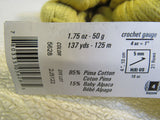 Berroco Maya Yarn Gold 9 Skeins 137 Yards Each 85% Pima Cotton 15% Baby Alpaca -- New
