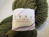 Lornas Laces Shepherd Worsted Hand Dyed Yarn 1 Skein 225 Yards Brownish Green -- New