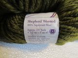 Lornas Laces Shepherd Worsted Hand Dyed Yarn 1 Skein 225 Yards Brownish Green -- New
