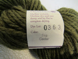 Lornas Laces Shepherd Worsted Hand Dyed Yarn 1 Skein 225 Yards Brownish Green -- New