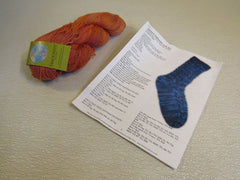 Drean in Color Smooshy Sock Yarn Flamingo Pie 1 Skein 450 Yards Orange/Coral -- New