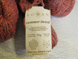 Rowan Summer Tweed Yarn Summer Tweed 3 Skeins 1 Ball 118 Yards Each -- New