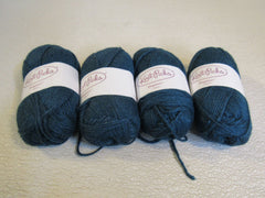 Knit Picks DK Weight Elegance Yarn Aegean 4 Skeins 110 Yards Each Teal -- New