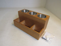 Spiretro Hair Tools Organizer Wall Mounted Tan S00117 Wood -- New