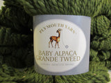 Plymouth Yarn Baby Alpaca Grande Tweed Yarn Sage Green 10 Skeins 110 Yards Each -- New
