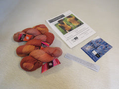 Fleece Artist Woolie Silk 3Ply Hand Dyed Yarn Amber 3 Skeins 252 Yards Each -- New
