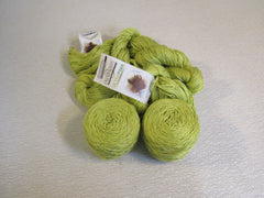 Cascade Yarns Ultra Pima Yarn 2 Skeins 2 Balls 220 Yards Each Lime Green -- New