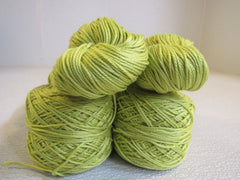 Cascade Yarns Ultra Pima Yarn 2 Skeins 2 Balls 220 Yards Each Lime Green -- New