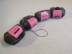 Louisa Harding Yarns Noema Yarn 4 Balls 131 Yards Each Brown/Teal/Peach/Rose -- New