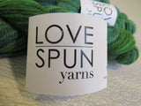 Love Spun Yarns Worsted Weight Yarn 3 Skeins 104 Yards Each Green/Blue/Teal -- New