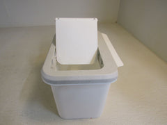 KaryHome Over Cabinet Door Waste Basket White Slide Top -- New