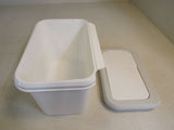 KaryHome Over Cabinet Door Waste Basket White Slide Top -- New