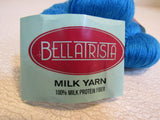 Bellatrista DK Weight Milk Yarn Zircon 3 Skeins 219 Yards Each Turquoise Blue -- New